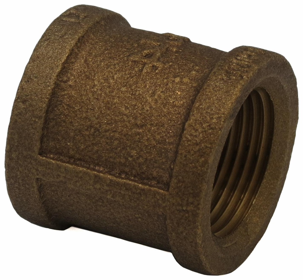 1/2 FIP COUPLING THREADED BRONZE - LEAD FREE