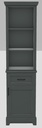 18" RH Linen Tower Bellrose Lower Door Only with Square Handles