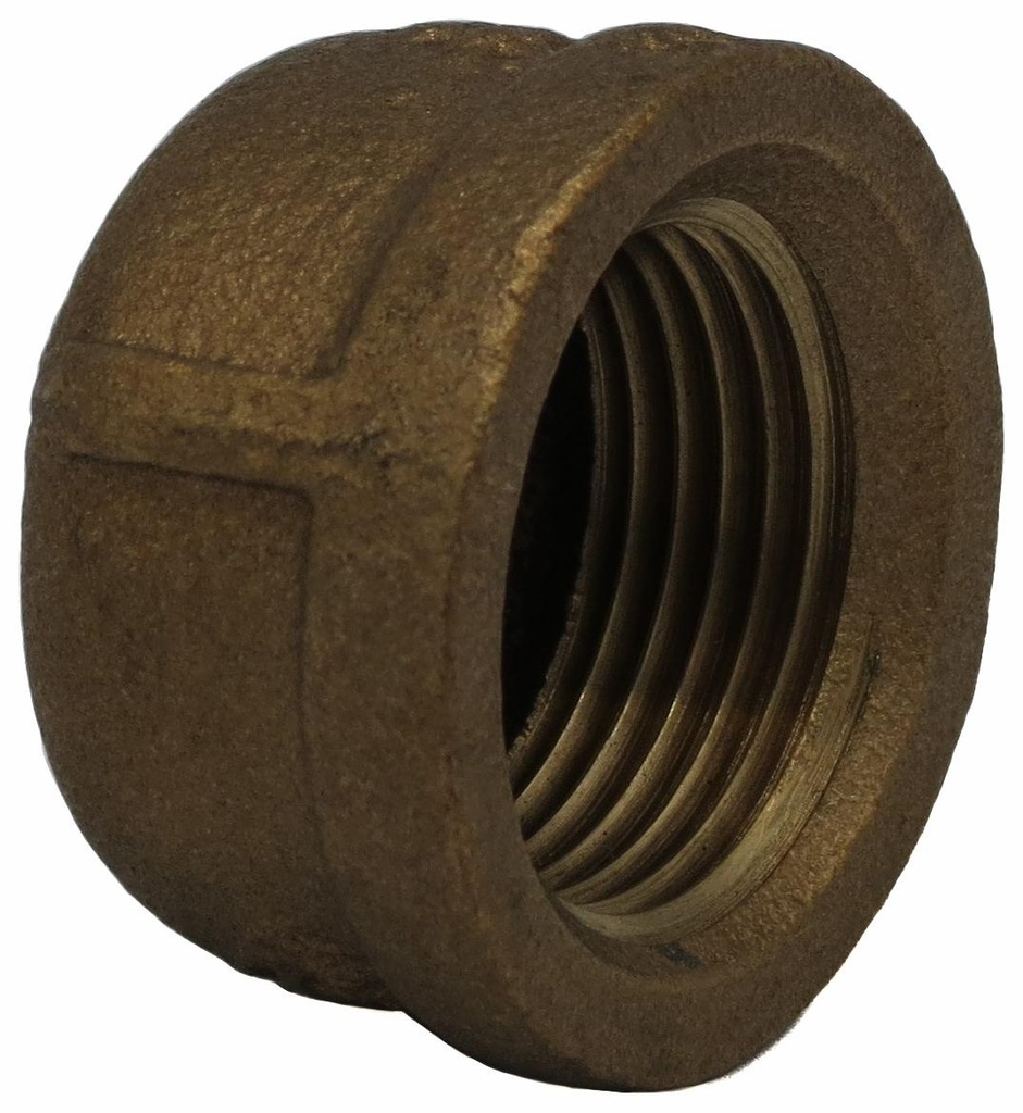 3/4 FIP CAP THREADED BRONZE - LEAD FREE