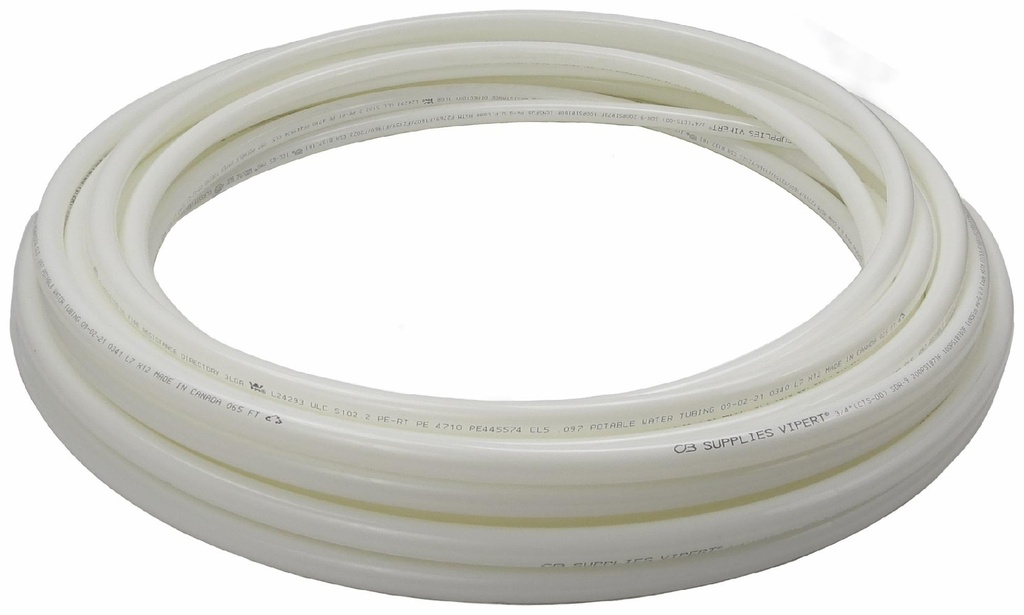 3/4" x 100' Coil Vipert Pipe (White)