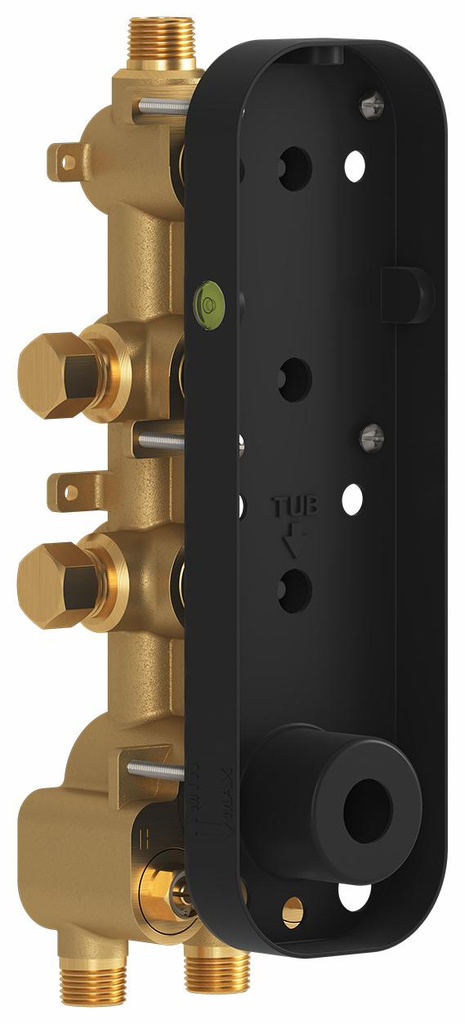 3-Way 1/2'' Rough Push Buttons Thermostatic Valve