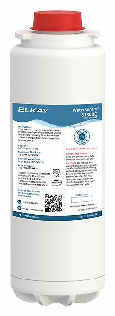 Elkay WaterSentry Replacement Filters (Bottle Fillers & ezH2O Liv Pro) 3-pack