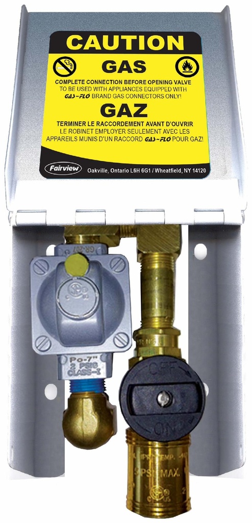 Natural Gas Outlet With Stainless Steel Cover