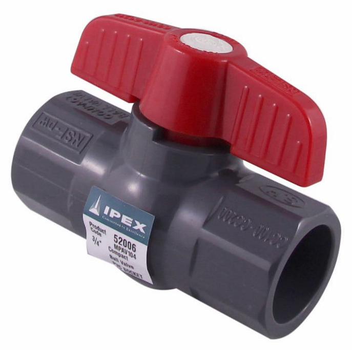 3/4" MP CBV PVC EPDM SOC SCH80 GREY XIRTEC140