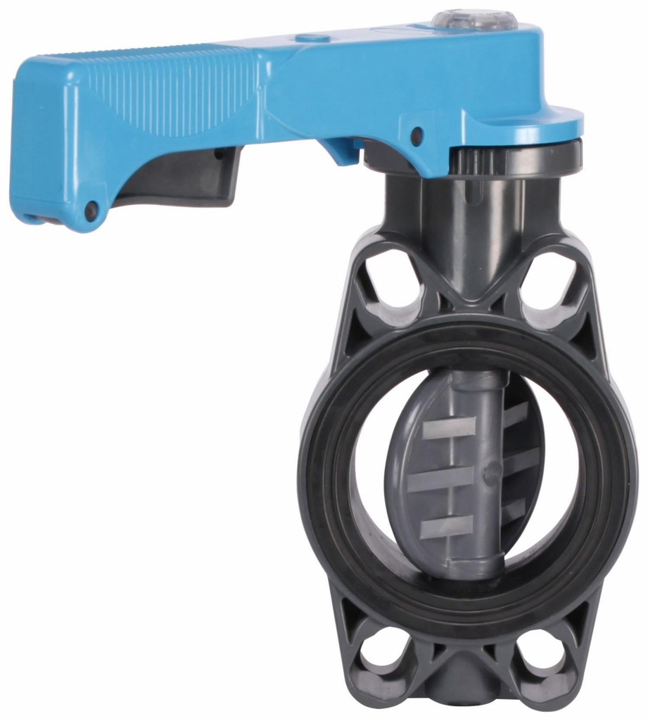 4" FE BFLY VLV PVC/PVC EPDM FL WAFER XIRTEC140