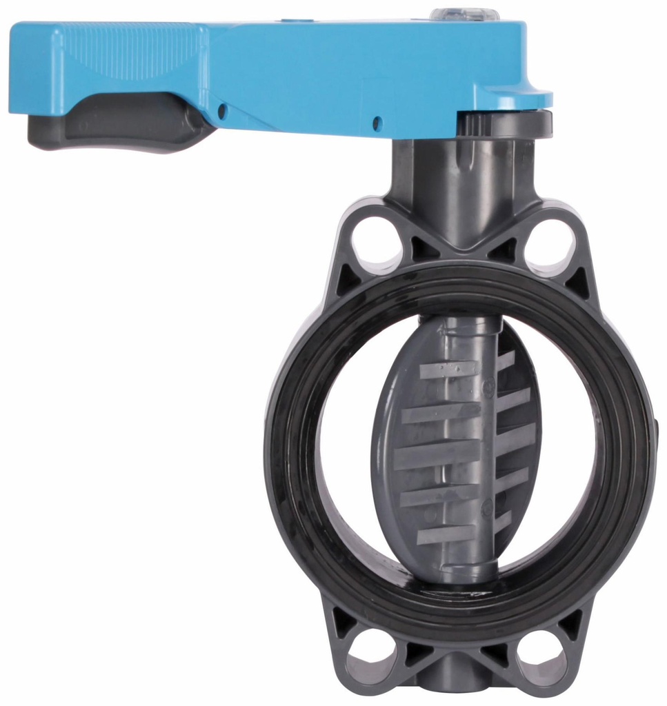 6" FE BFLY VLV PVC/PVC EPDM FL WAFER XIRTEC140