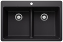 Liven 33 2 Bowl Dual Mount Low Divide Silgranit Kitchen Sink