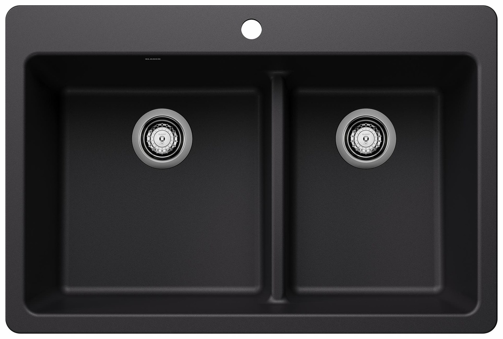 Liven 33 1.75 Bowl Dual Mount Low Divide Silgranit Kitchen Sink