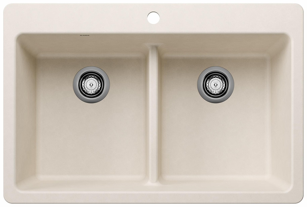 Liven 33 2 Bowl Dual Mount Low Divide Silgranit Kitchen Sink