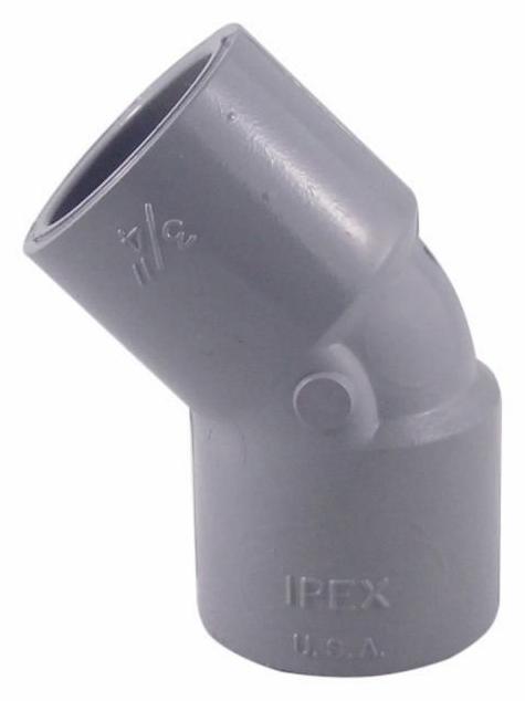 3/4"x45D CPVC SCH80 ELBOW SOCxSOC CORZAN
