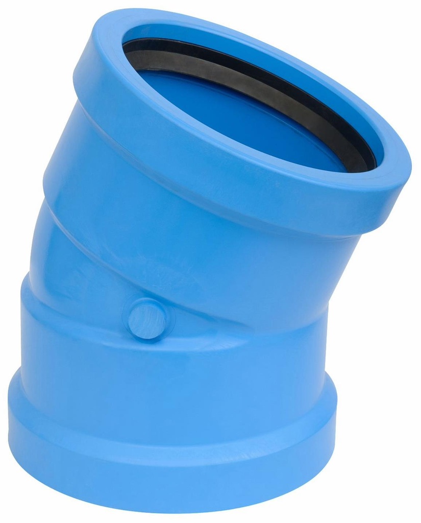 4"x22 1/2D PVC ELBOW CIOD DR18 BxB BLUE BRUTE