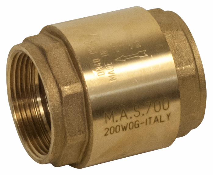 012-51042 MAS 700-LF 3/4 400WOG BRS-LF NPT INLINE SPRING CHK