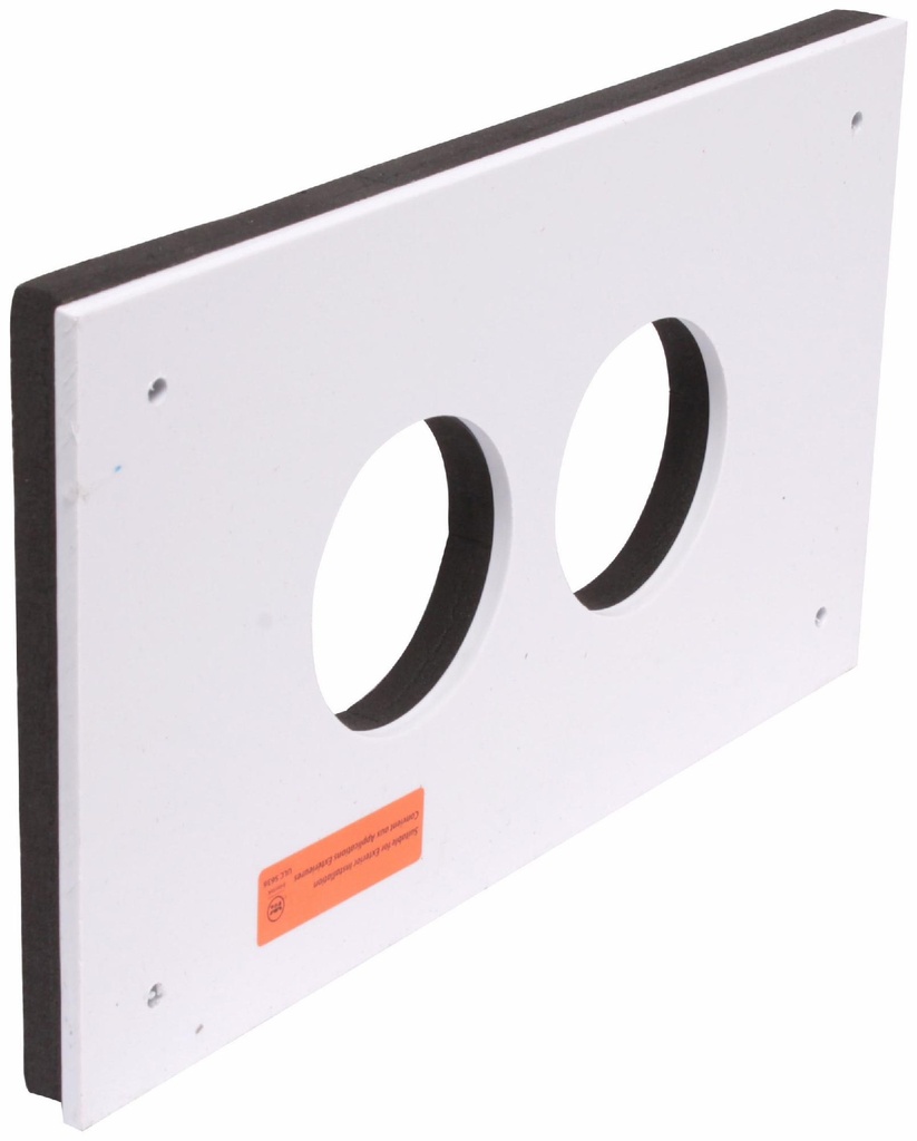 2 1/2" PVC FGV FACE PLATE ASSEMBLY - RECTANGLE SYSTEM 636