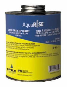 946ml AquaRise CPVC 1-Step Cement Yellow