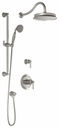 Rustik TD2 Thermostatic Shower System with Wall Arm (less valves)