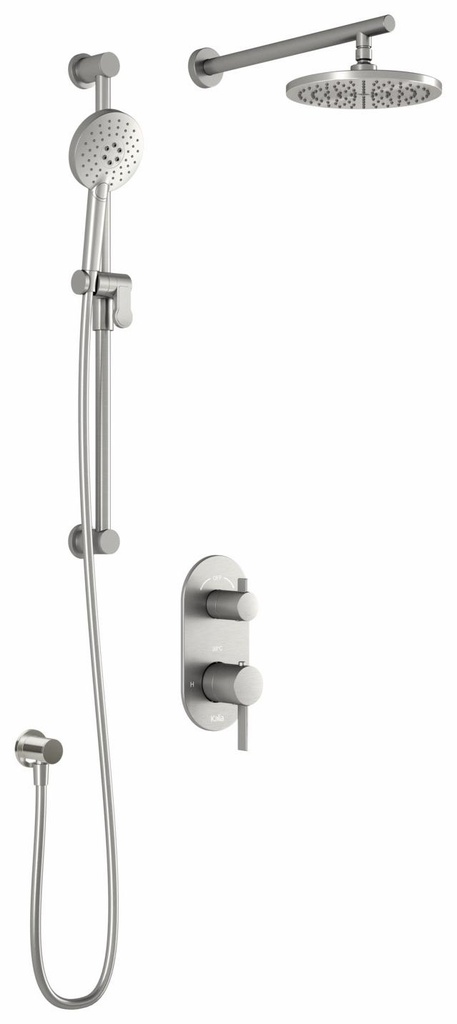 RoundOne TD2 Thermostatic Integrated Diverter Shower System with Wall Arm