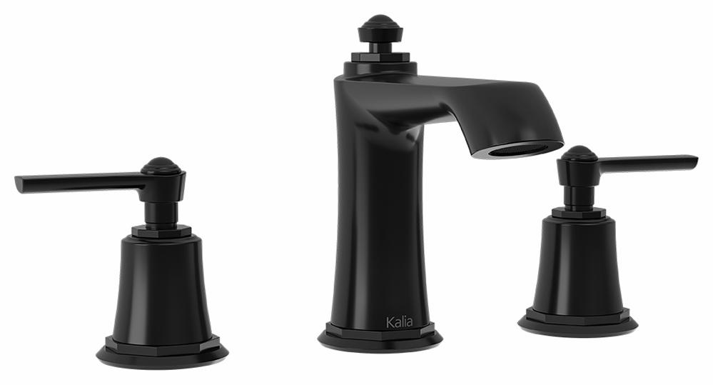 Rustik Widespread Bathroom Faucet with Push Drain and Overflow