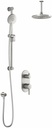 RoundOne TD2 Thermostatic Integrated Diverter Shower System with Vertical Ceiling Arm