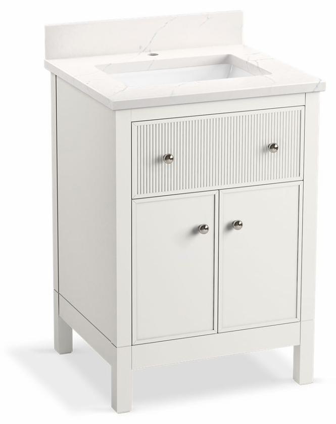 Malin by Studio McGee 24" Bathroom Vanity with Sink and Quartz Top