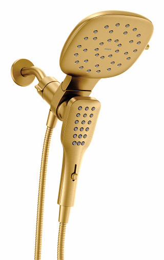 Verso Square Shower Head and Hand Shower Combo with Infiniti Dial and Magnetix Dock