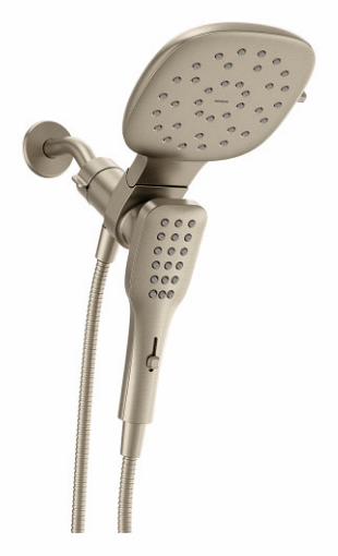 Verso Square Shower Head and Hand Shower Combo with Infiniti Dial and Magnetix Dock