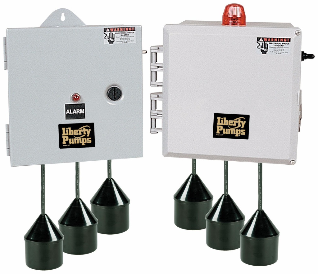 120/208/240V Duplex Control Panel, 1 PH, NEMA 4X, 0 - 14.9  Full Load Amps, 4 Float