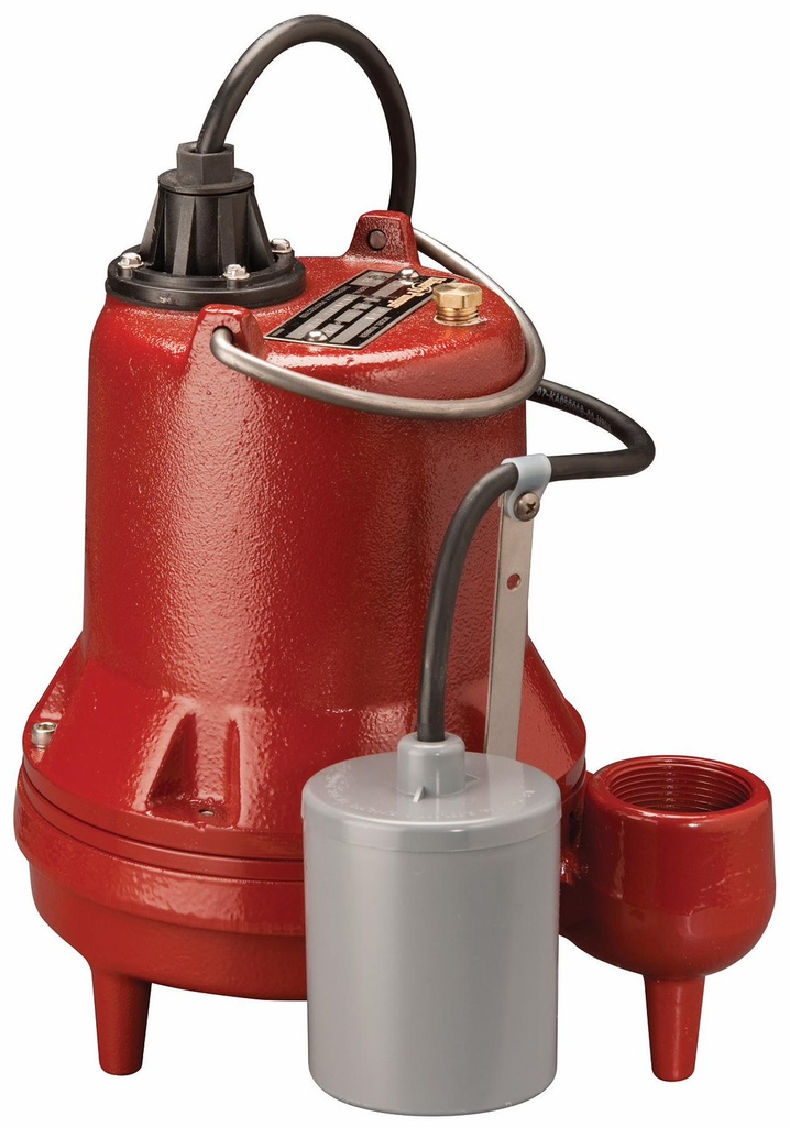 1/3 HP 1-Phase 115V Low-Head Effluent Pump Auto with 25' Cord