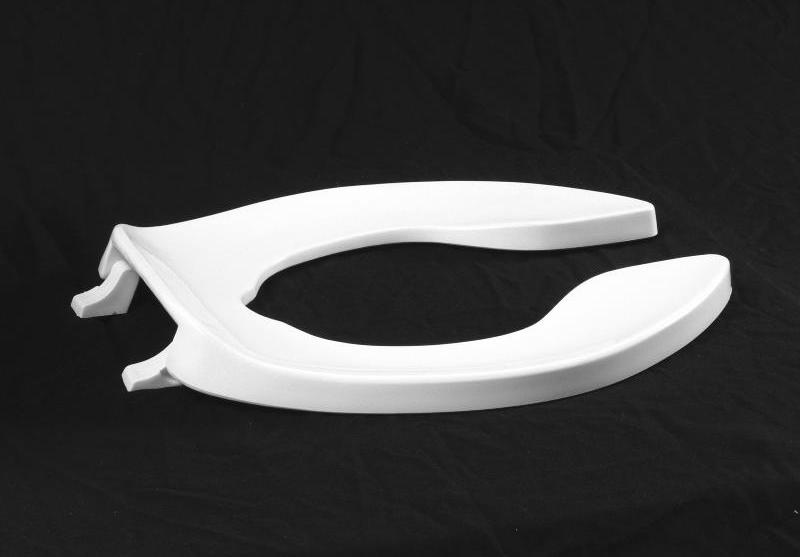 Plastic Elongated Open Front Toilet Seat