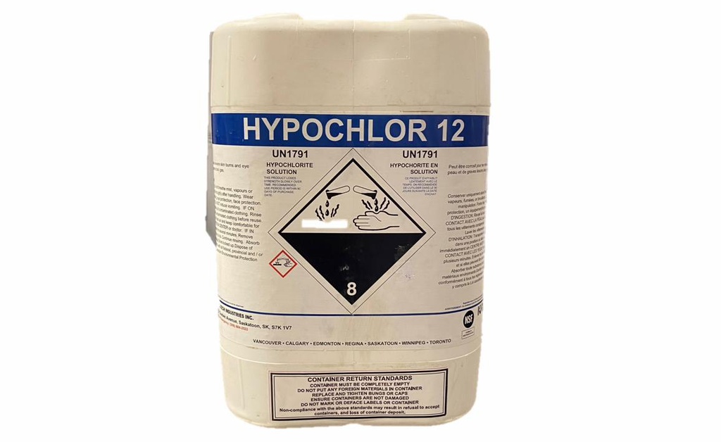 SODIUM HYPOCHLORITE 12%(20L) CARBOY