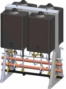 4 Unit Free Standing Rack with Sensei CX Tankless Water Heaters