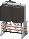3 Unit Free Standing Rack with Sensei CX Tankless Water Heaters