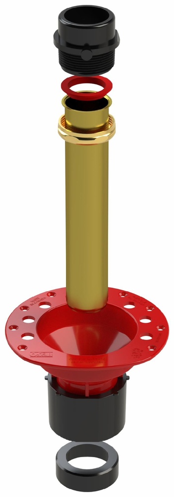 1-Piece ABS Island Tub Drain Testable Rough-In for Freestanding Tub