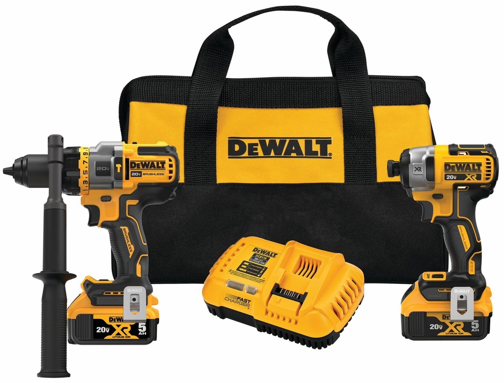20V MAX* Brushless Cordless 2-Tool Kit Including Hammer Drill/Driver with FLEXVOLT Advantage