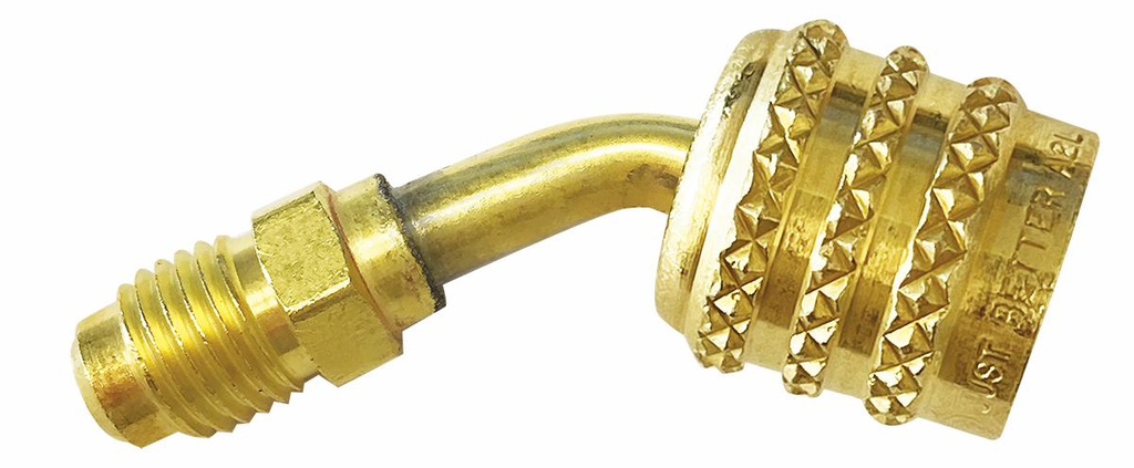 A2L REVERSE THREAD 1/4" 45 ADAPTER