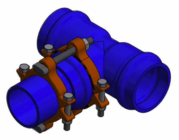 4 RESTRAINER C900 WITH STAINLESS STEEL BOLT 360C