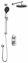 Moroka TD2 Plus Thermostatic Integrated Diverter Shower System with Wall Arm (less valves)