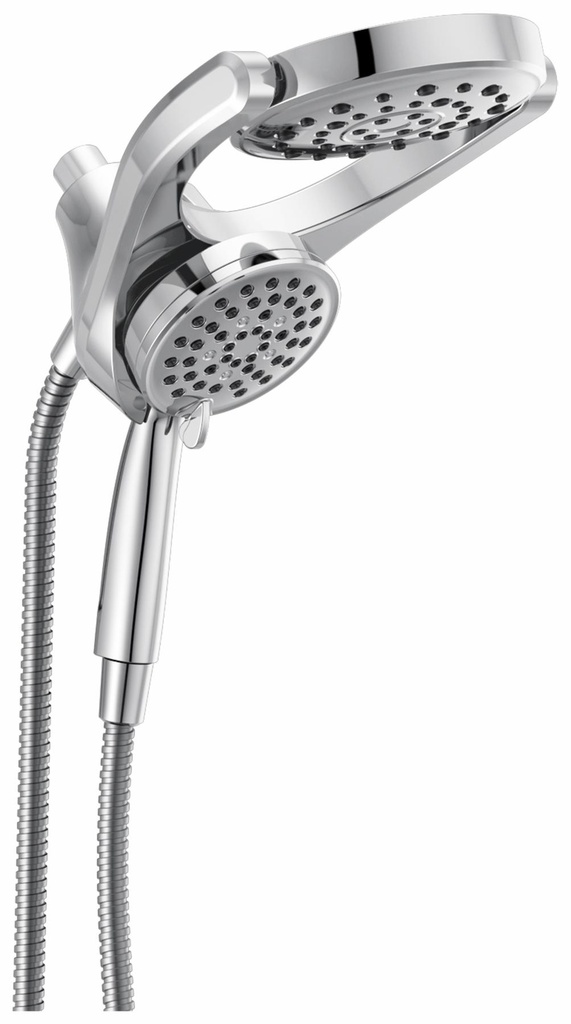 HydroRain 4-Function Two-In-One Shower Head and Hand Shower Combo
