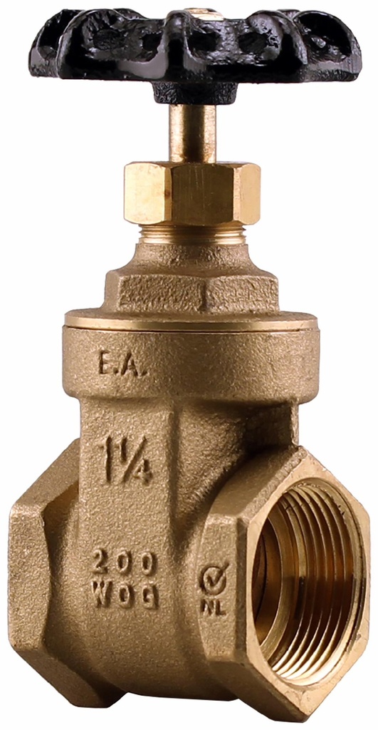 0818-12NL - 'No Lead 1-1/4" FPT G.V. 200wog'