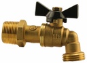 0852-07NL - 'Nl 3/4"Mpt 1/4turn Hose Bibb - Brass (Ball Type)'