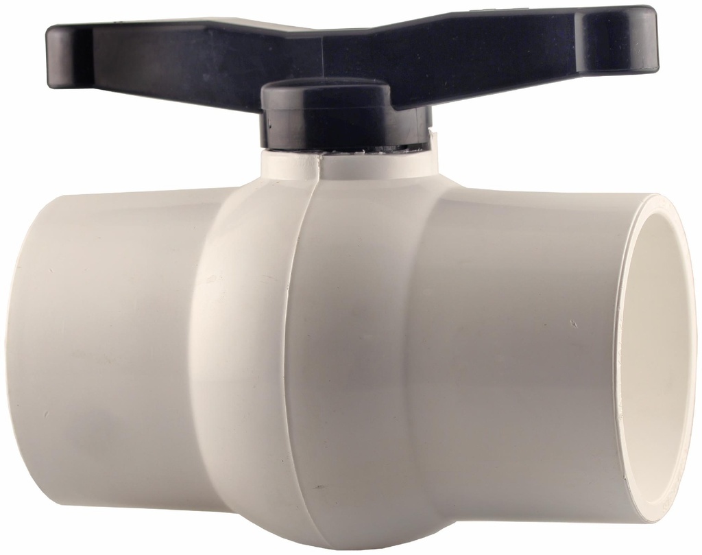 0929S-40 - '4" Slip PVC Ball Valve Epdm Seat - Epdm Stem O-Ring'
