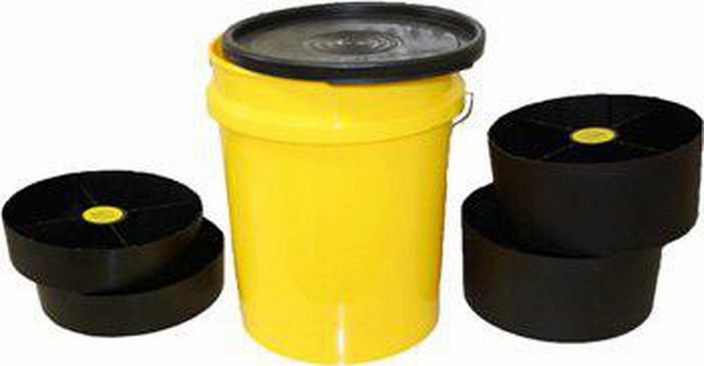 5GAL PAIL W/LID 3 REG S/S TRAYS