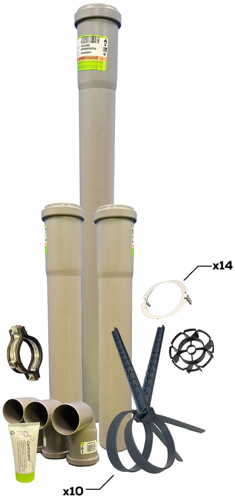 InnoFlue 2" Long Run Vent Kit