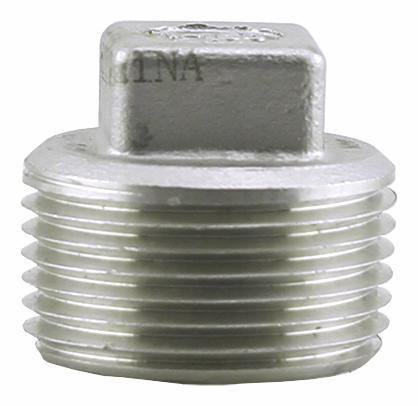 SS304P-10 - '1" 304SS Cored Plug Iso4144'