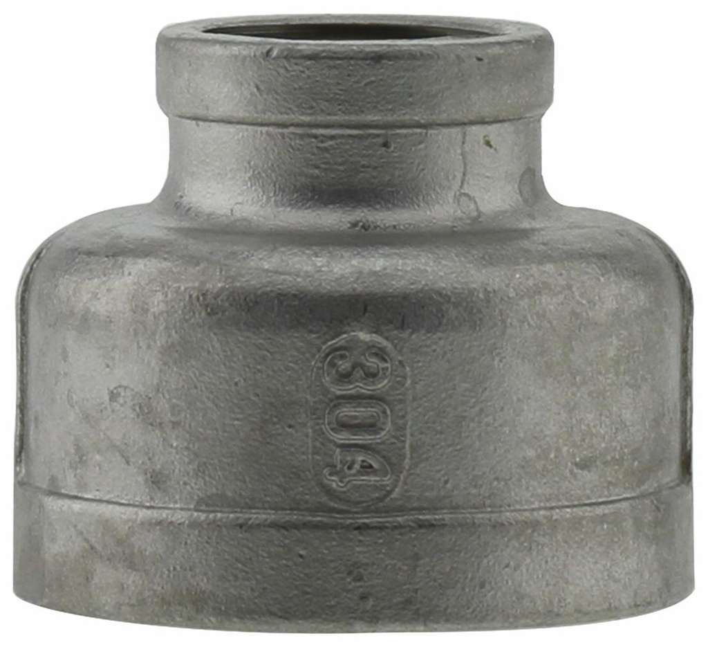 SS304RC-1505-3 - '1-1/2"x1/2"304SS Rcplg Iso4144'