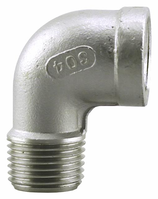 SS304SE-05 - '1/2" 304SS Str Elbow Iso4144'