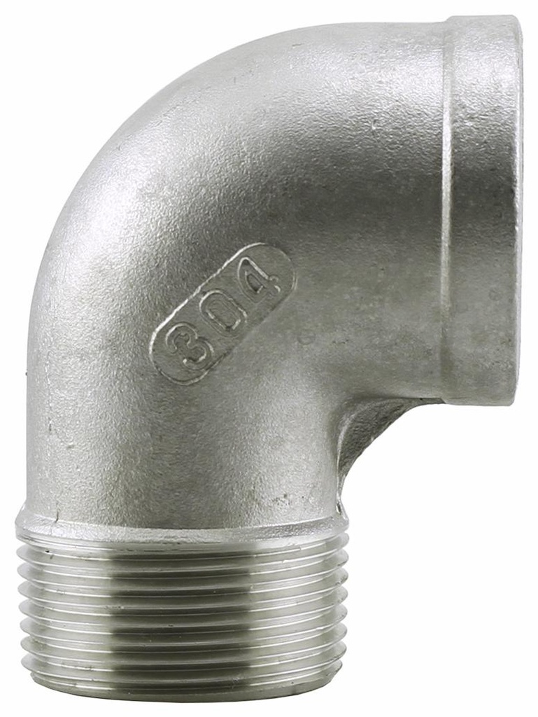 SS304SE-15 - '1-1/2" 304SS Str Elbow Iso4144'
