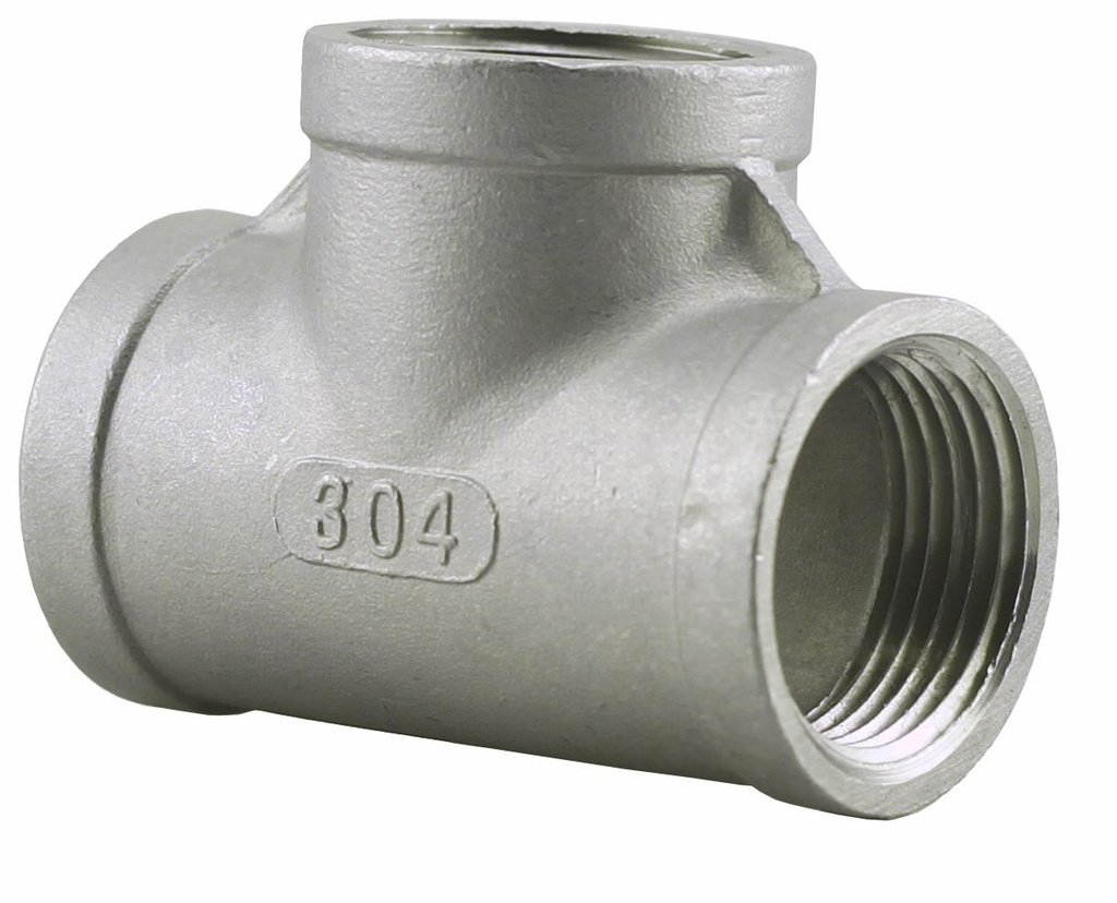 SS304T-10 - '1" 304SS Tee Iso4144'