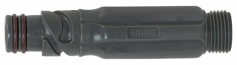 Straight Hose Connector - Slate Gray