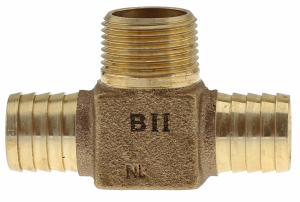 HT-075NL - 'NO LEAD 3/4"INx3/4"INx3/4"MPT HYDRANT TEE'
