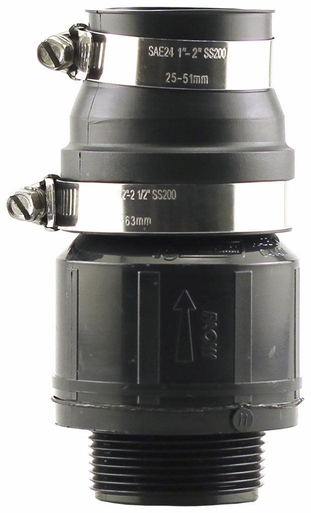 BSC-150-SRS - 'Spcv - 1-1/2"Mpt W/1 Red. Boot'